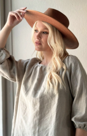 BYPIAS , ANALISE LINNEN BLOUSE NATUREL