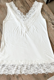 BYPIAS, BOHIEMIANA LACE DREAMS TOP OFF WHITE