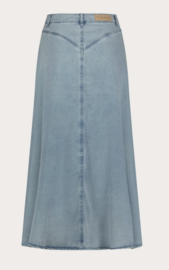 Florez, Naia Denim Skirt Light Blue