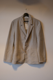 BYPIAS Mens Linen Blazer Natural