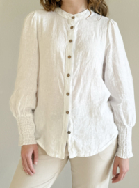 BYPIAS, BOHIEMIANA ILEANA BLOUSE WHITE