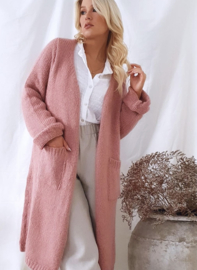 BYPIAS BOHEMIANA SLOWLY MORNING CARDIGAN, Peach blush