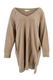 Sweather dress Chavela Taupe