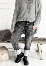 BYPIAS , PERFECT JEANS GET INTO THE GROOVE, GREY DENIM