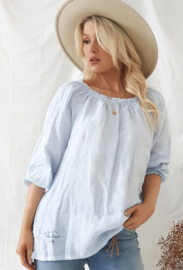 BYPIAS ALYSSA SHIRT HEAVENLY BLUE