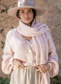 BYPIAS, MOHAIR DREAM CARDIGAN SOFT PINK
