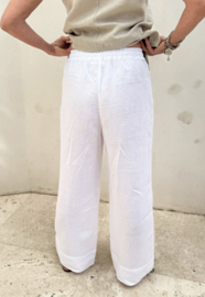 BYPIAS, MALLORCA PELLAVA BROEK WIT