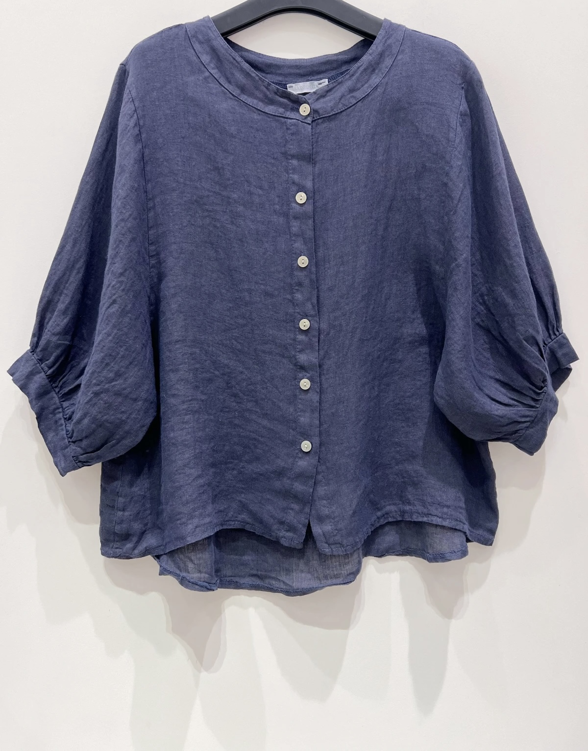 LINNEN BLOUSE MILA NAVY