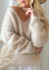 BYPIAS, BOHIEMIANA,  MOHAIR HEAVEN TRUI BEIGE