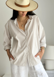 BYPIAS , BOHEMIANA  BLOUSE CLASSICAL BEIGE