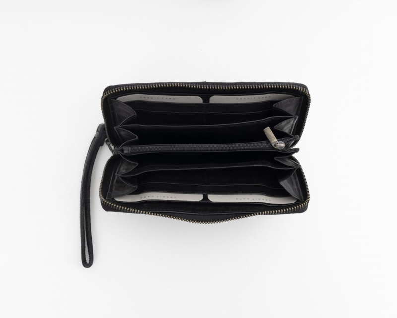 Roest kom tot rust Beroep Bag2Bag Tas leder Limited Edition Wallet Battle Zwart | Tassen | Classic  Beauty & Fashion