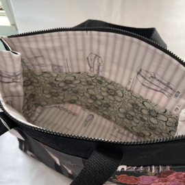 Moth Ladies XL zipper project bag