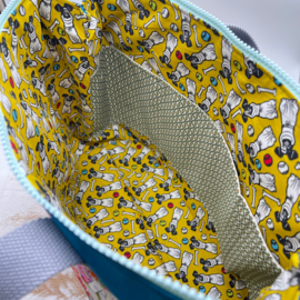 Bigger squares -  XL zipper project bag