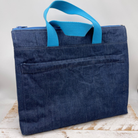 Jeans XL zipper project bag