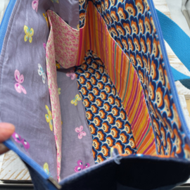 Jeans XL zipper project bag