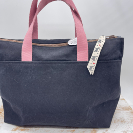 Brown Cats L zipper project bag