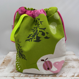 Pink Green project bag