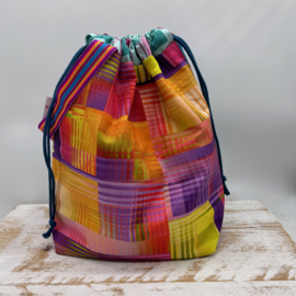 Blue Flowers project bag
