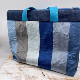Jeans XL zipper project bag