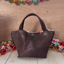 1 project tasje Brown leer