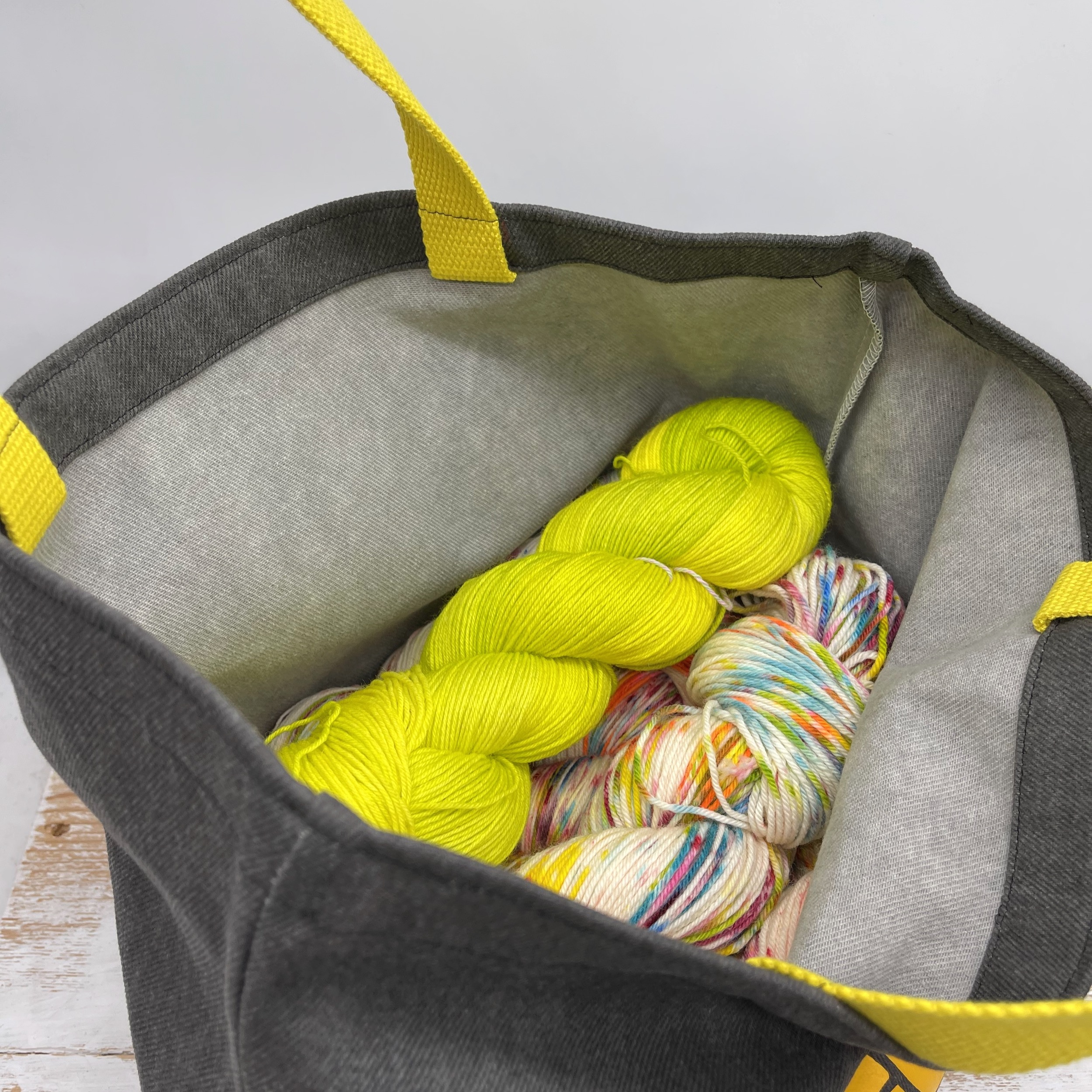 Denim tote bag