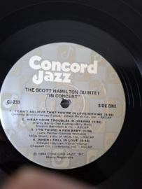 The Scott Hamilton quintet in concert