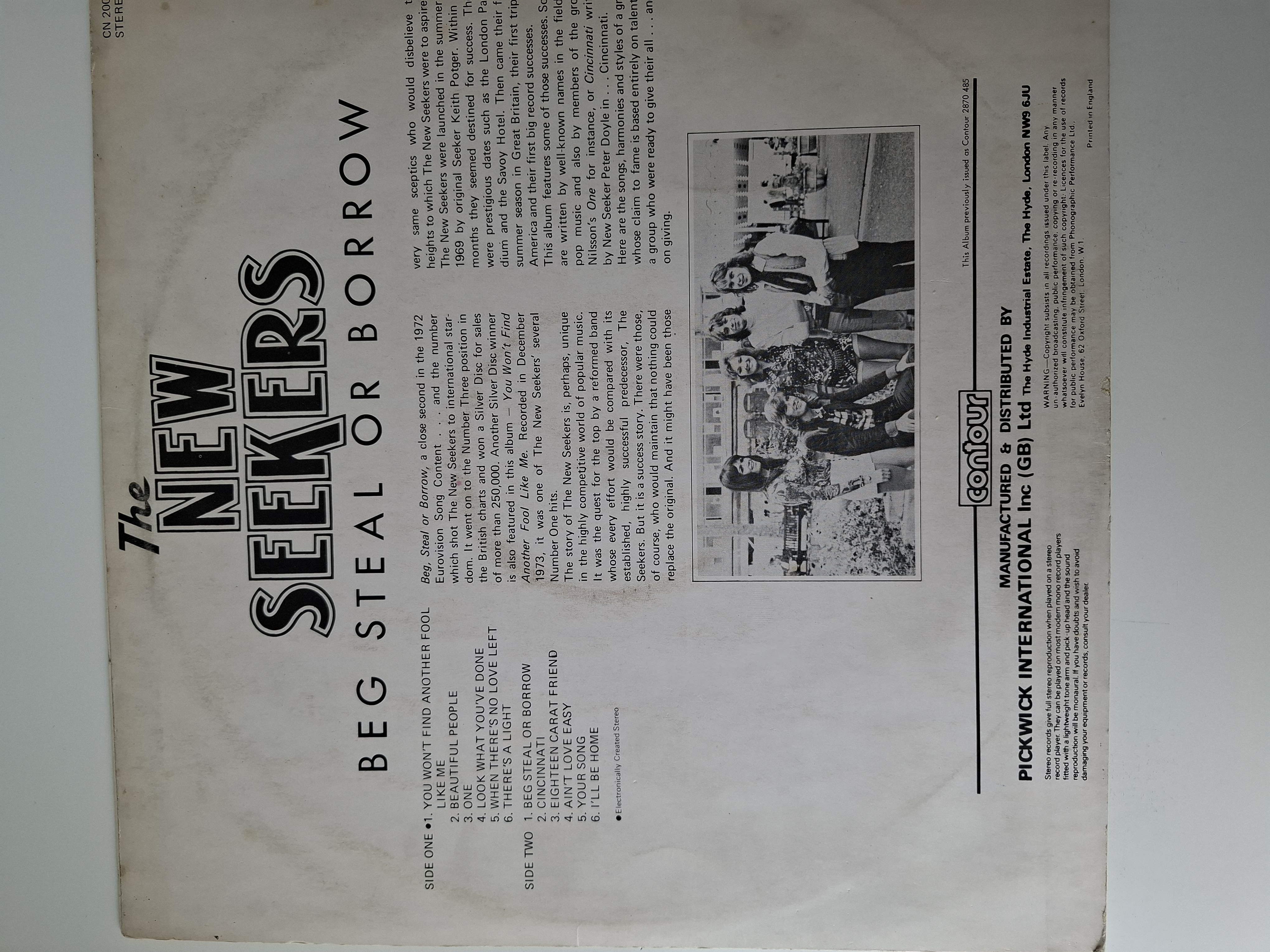 The New Seekers - Beg, steal or borrow