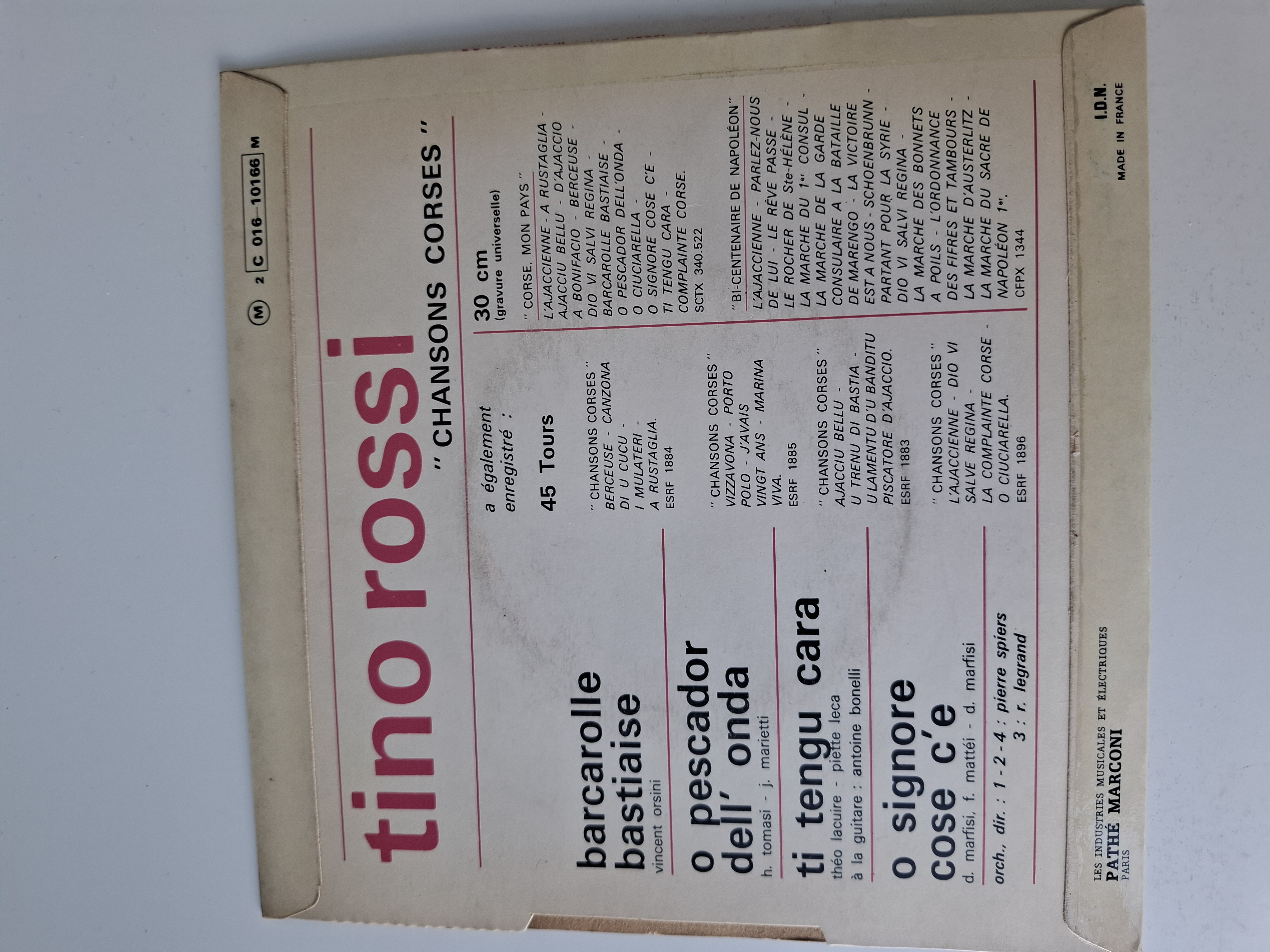 Tino Rossi - Chansons Corses