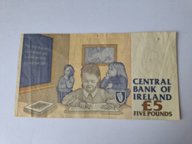 Bankbiljet Ireland 5 irish pound