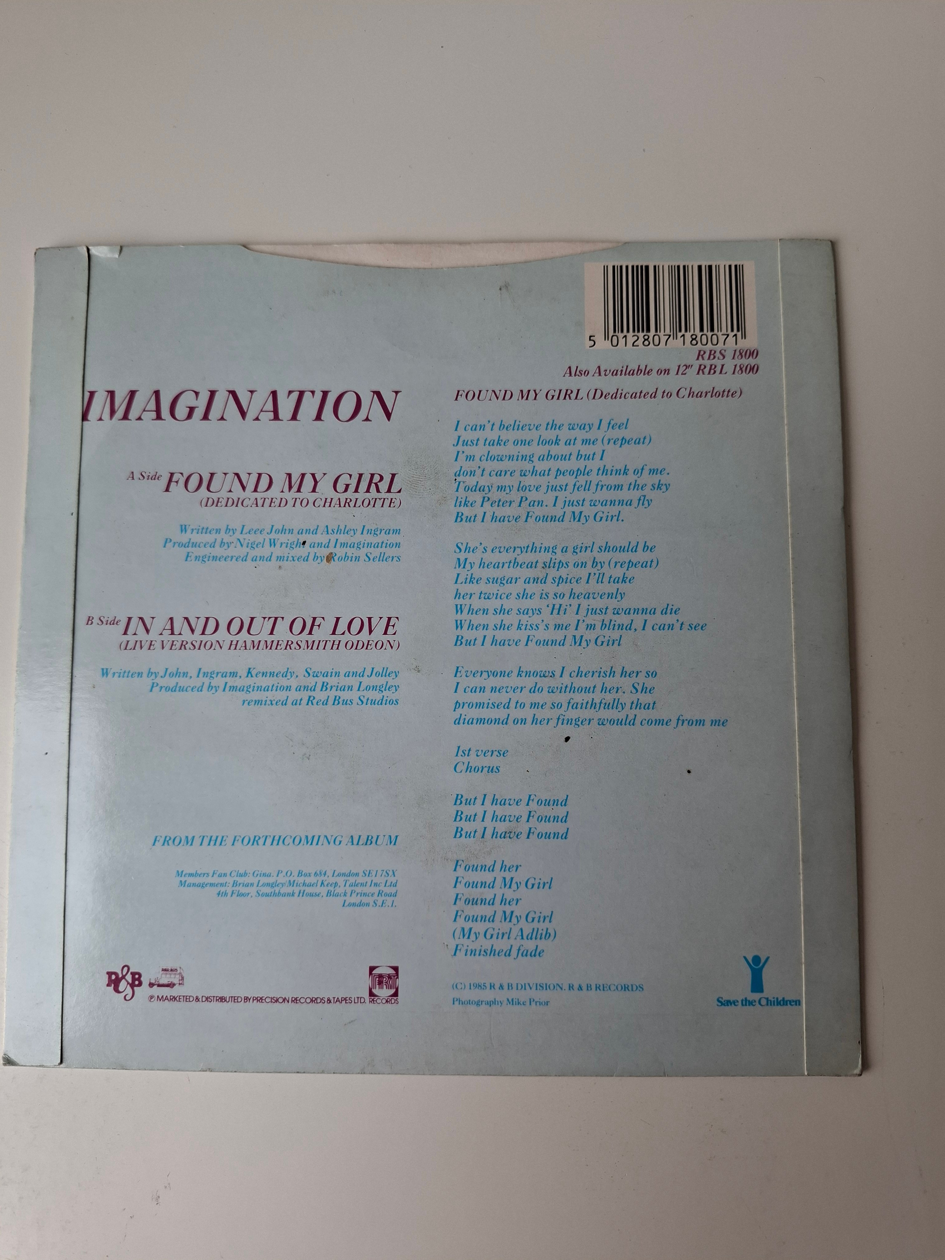 Imagination - Found my girl