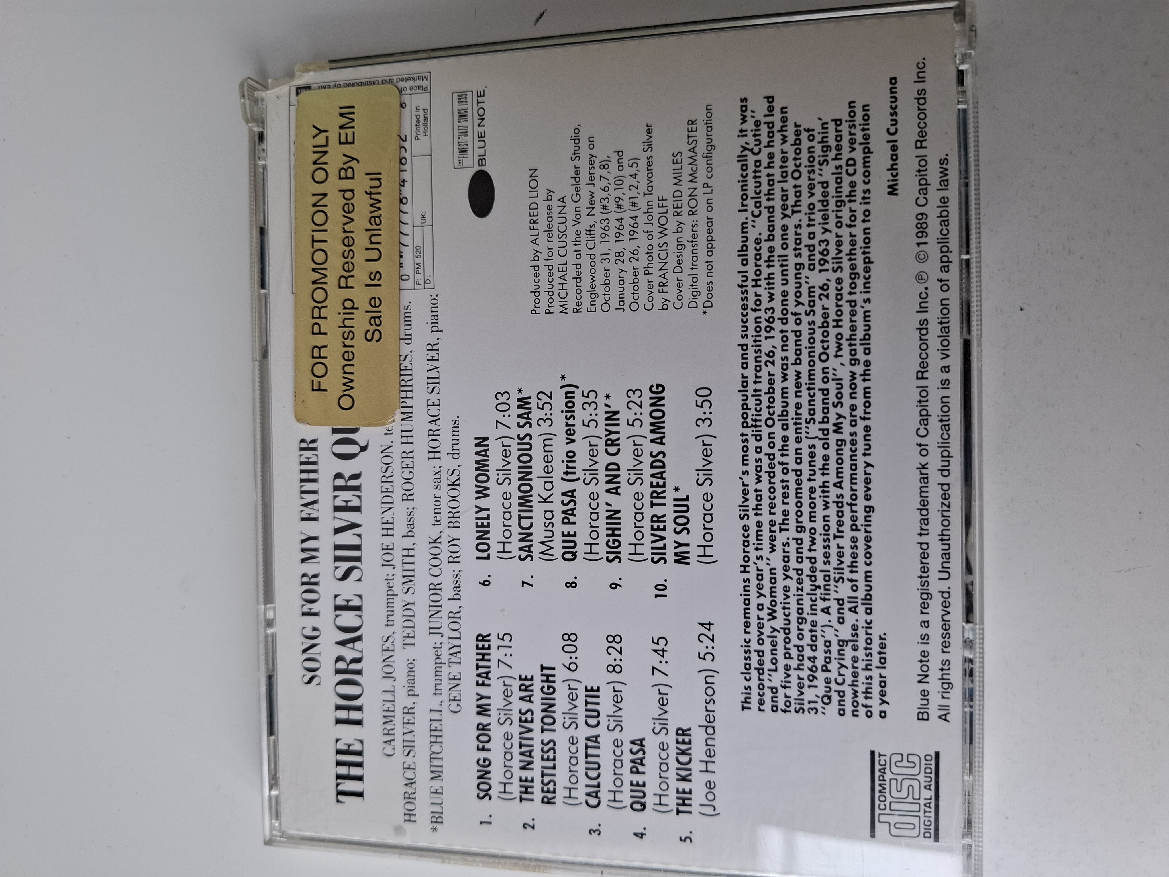 Horace Silver quintet - Song for my father