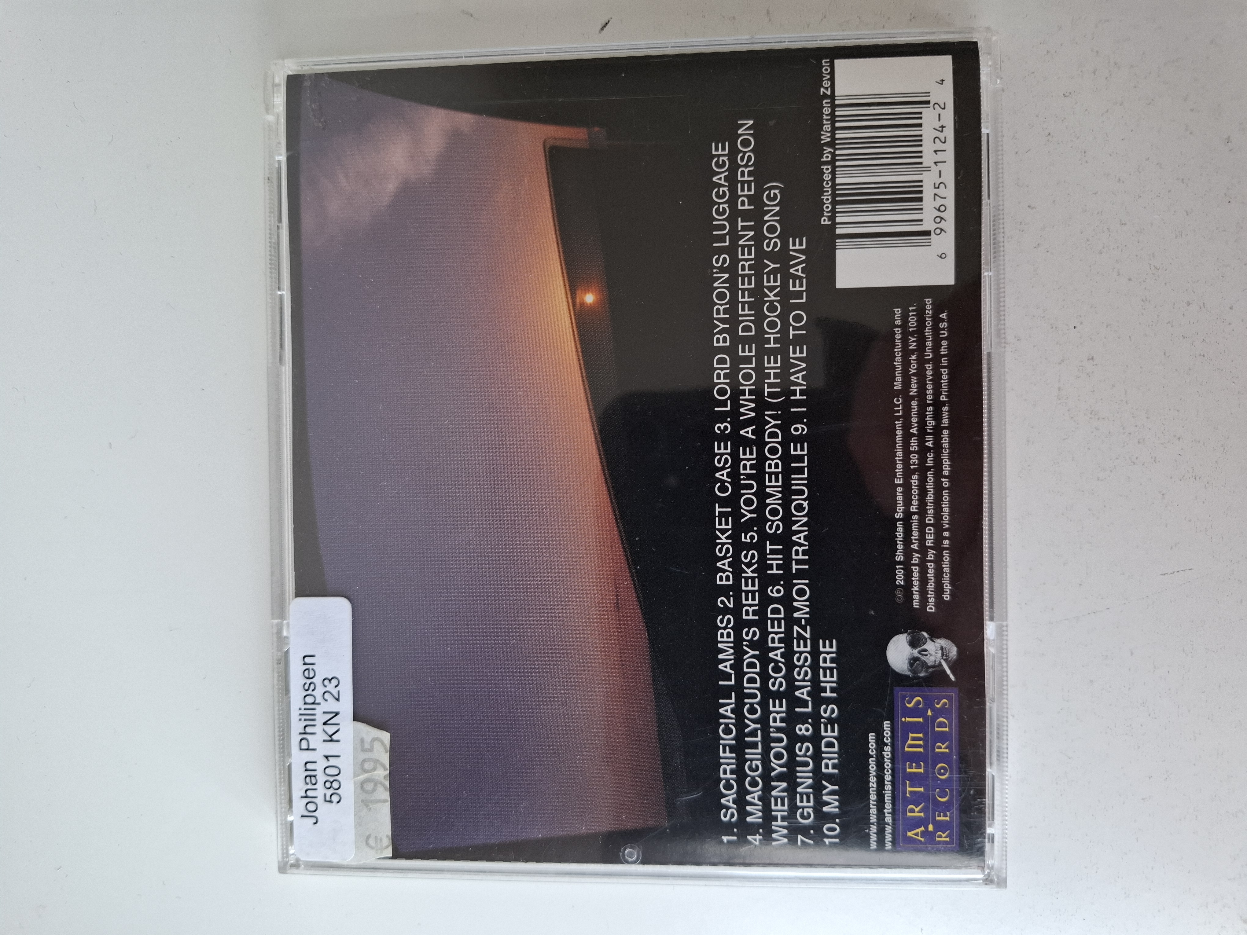 Warren Zevon - My ride's here