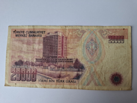 Bankbiljet Turkije 20.000 Lira