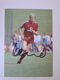 Ansichtkaart Dieter Hoeness met handtekening
