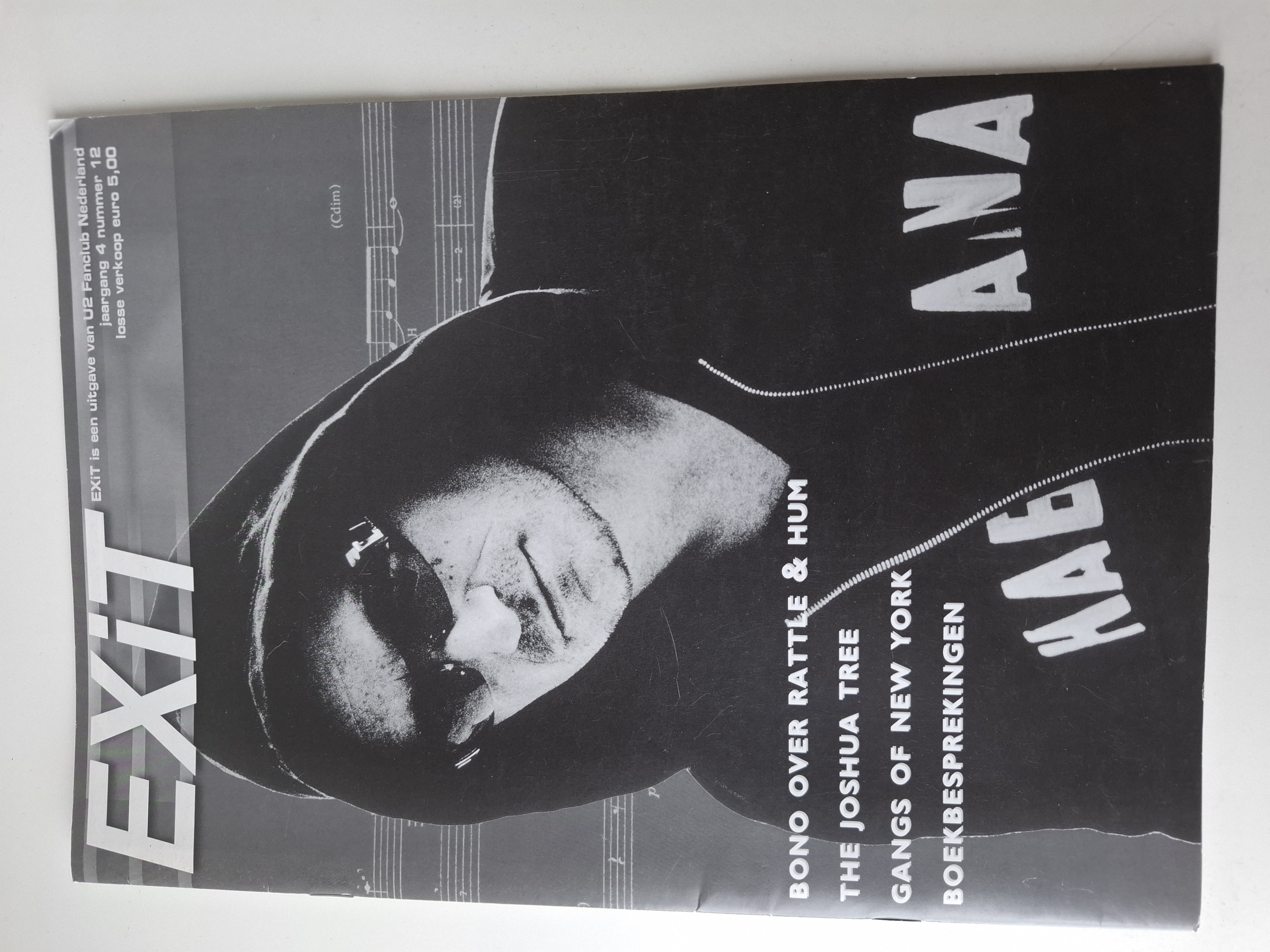 EXIT Tijdschrift fanclub U2