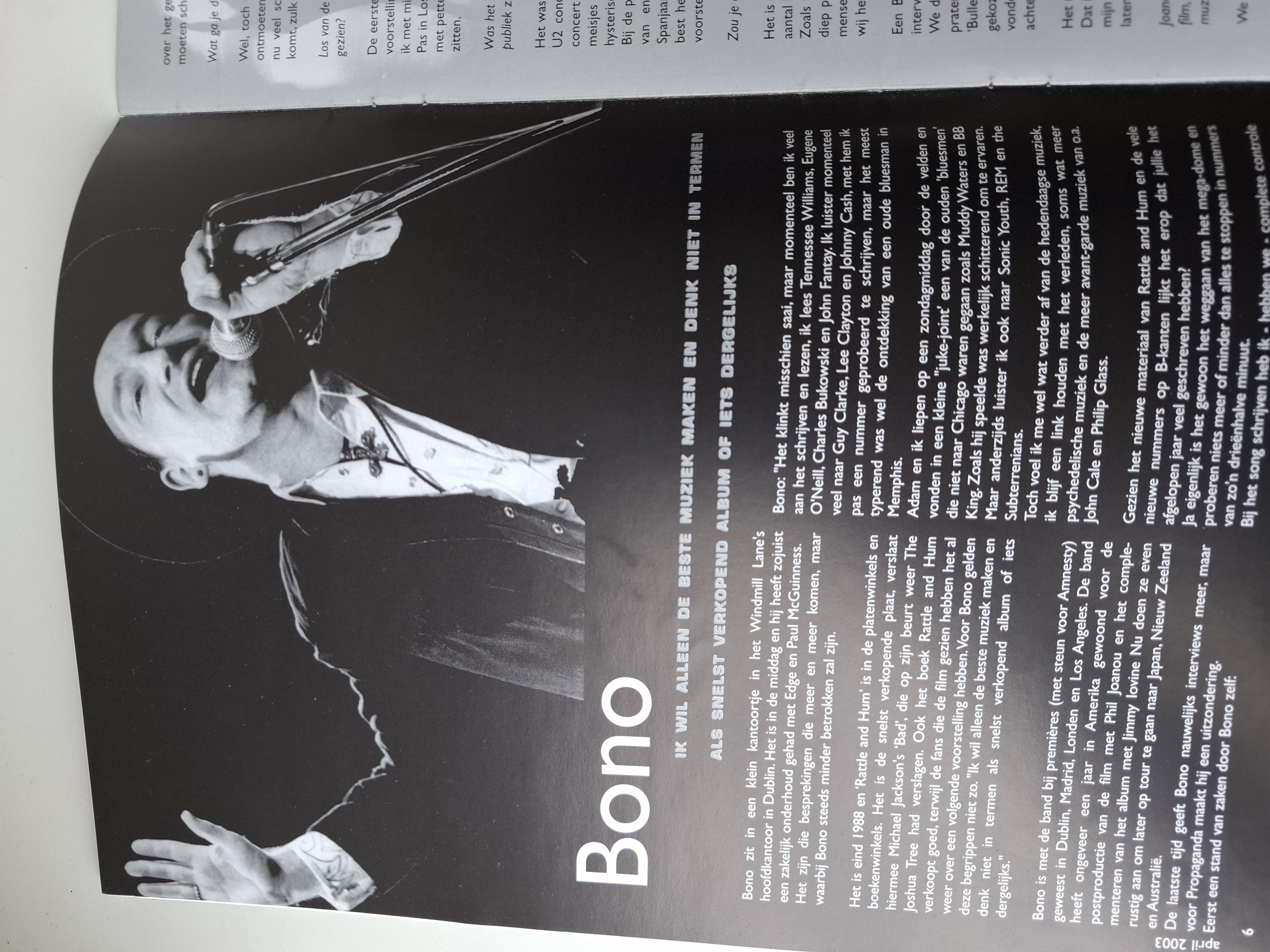 EXIT Tijdschrift fanclub U2