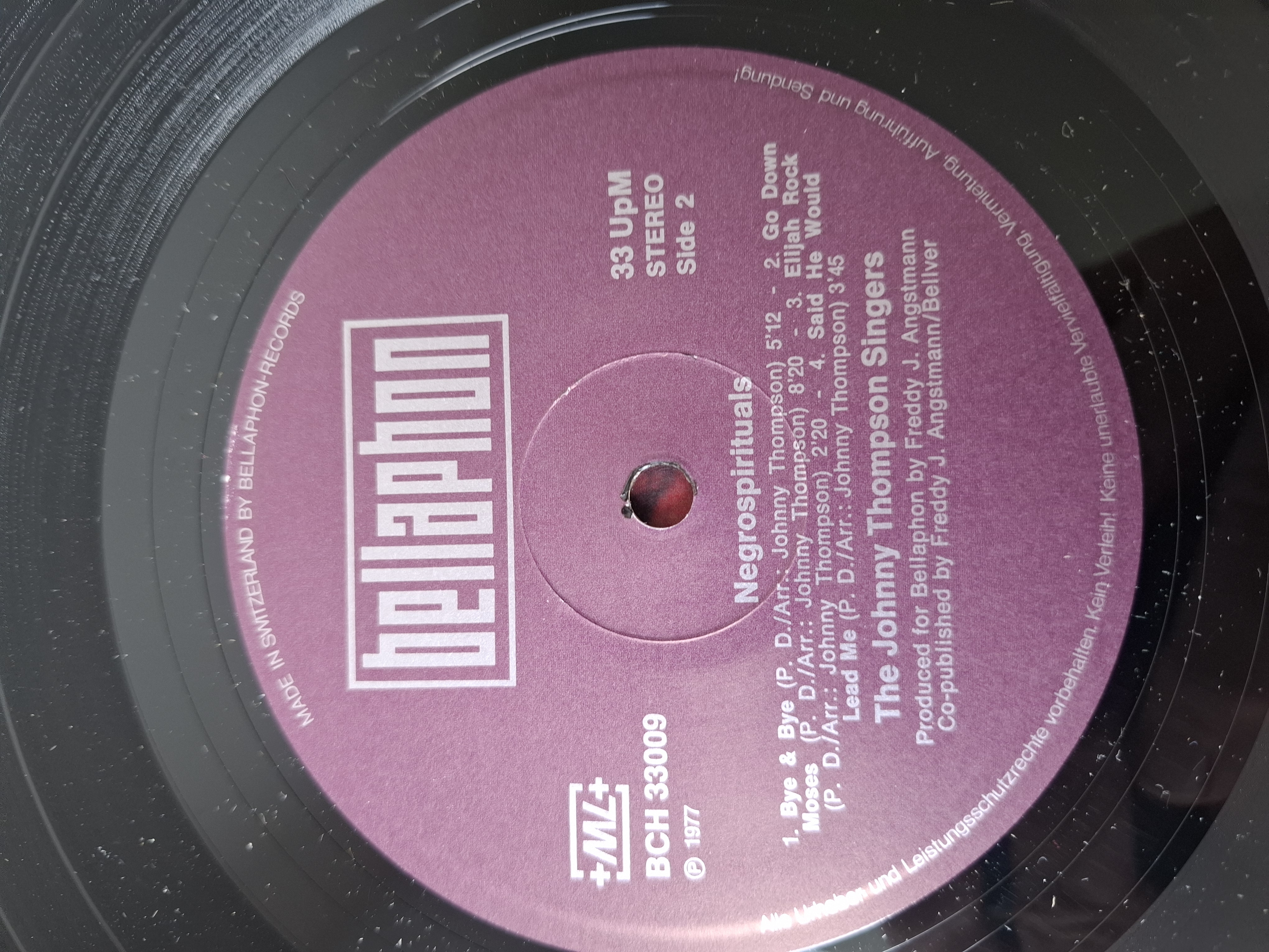 The Johnny Thompson Singers - Negrospirituals