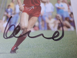 Ansichtkaart Dieter Hoeness met handtekening