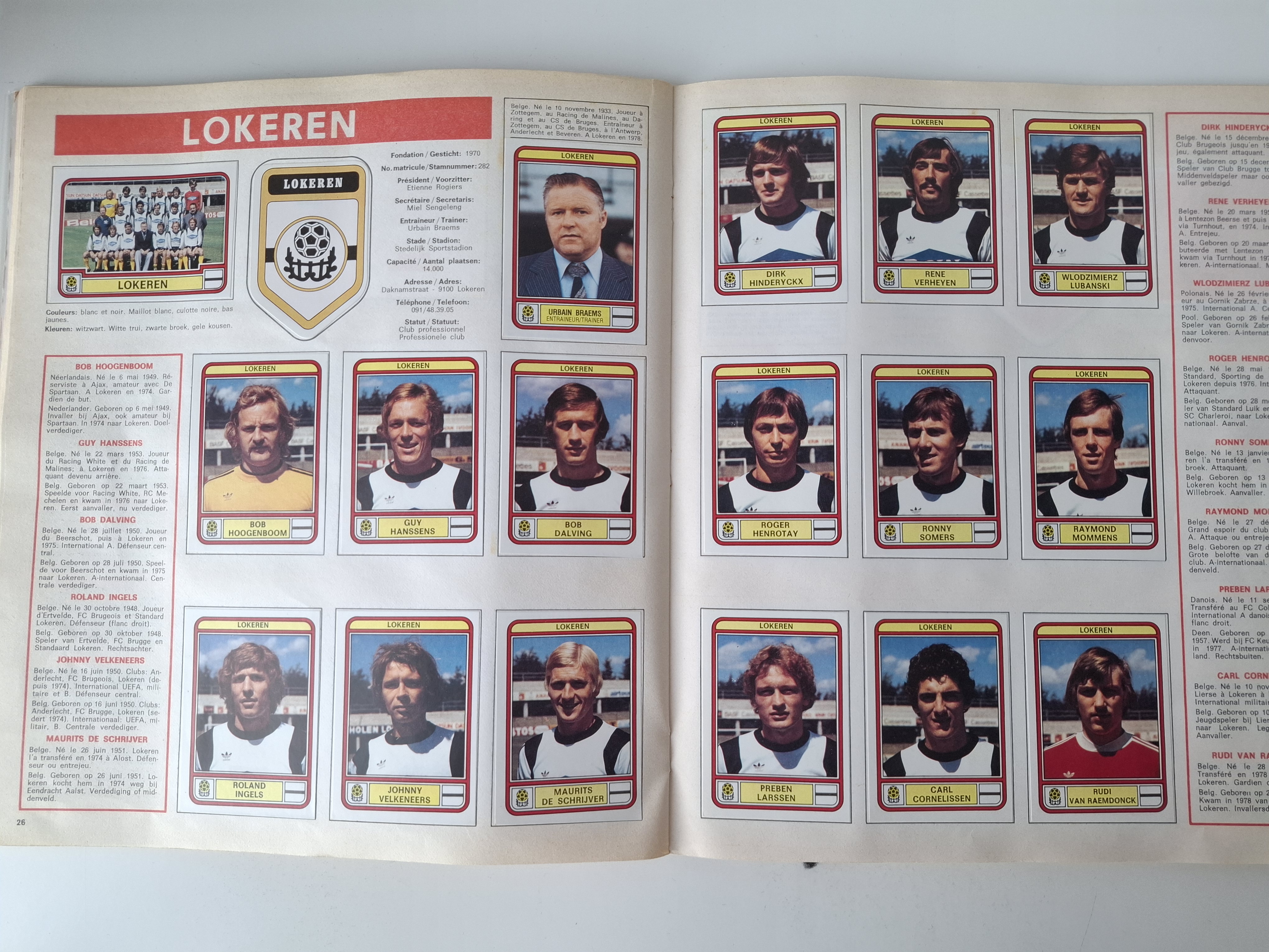 Football 79 Belgie Panini stickeralbum