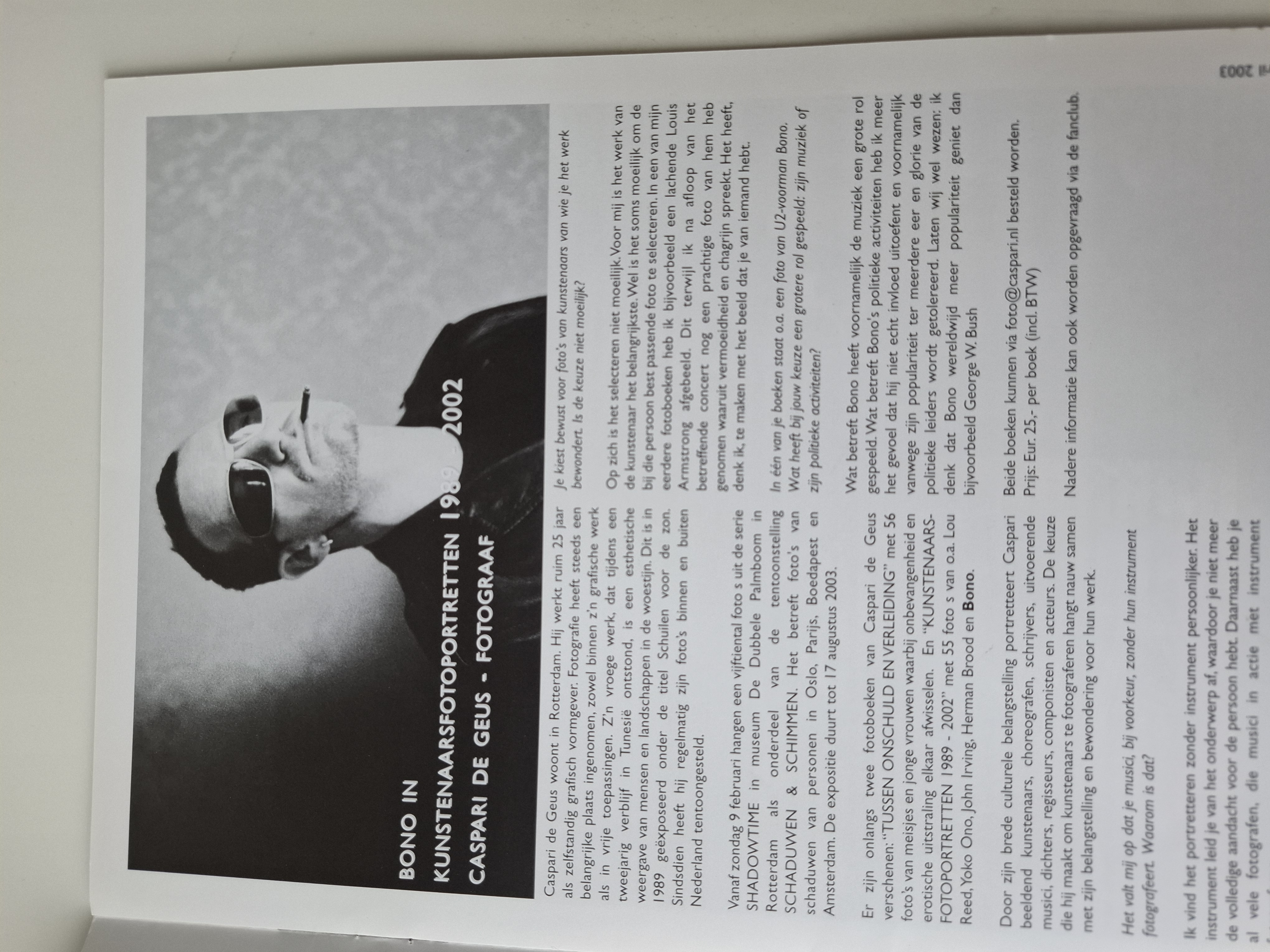 EXIT Tijdschrift fanclub U2