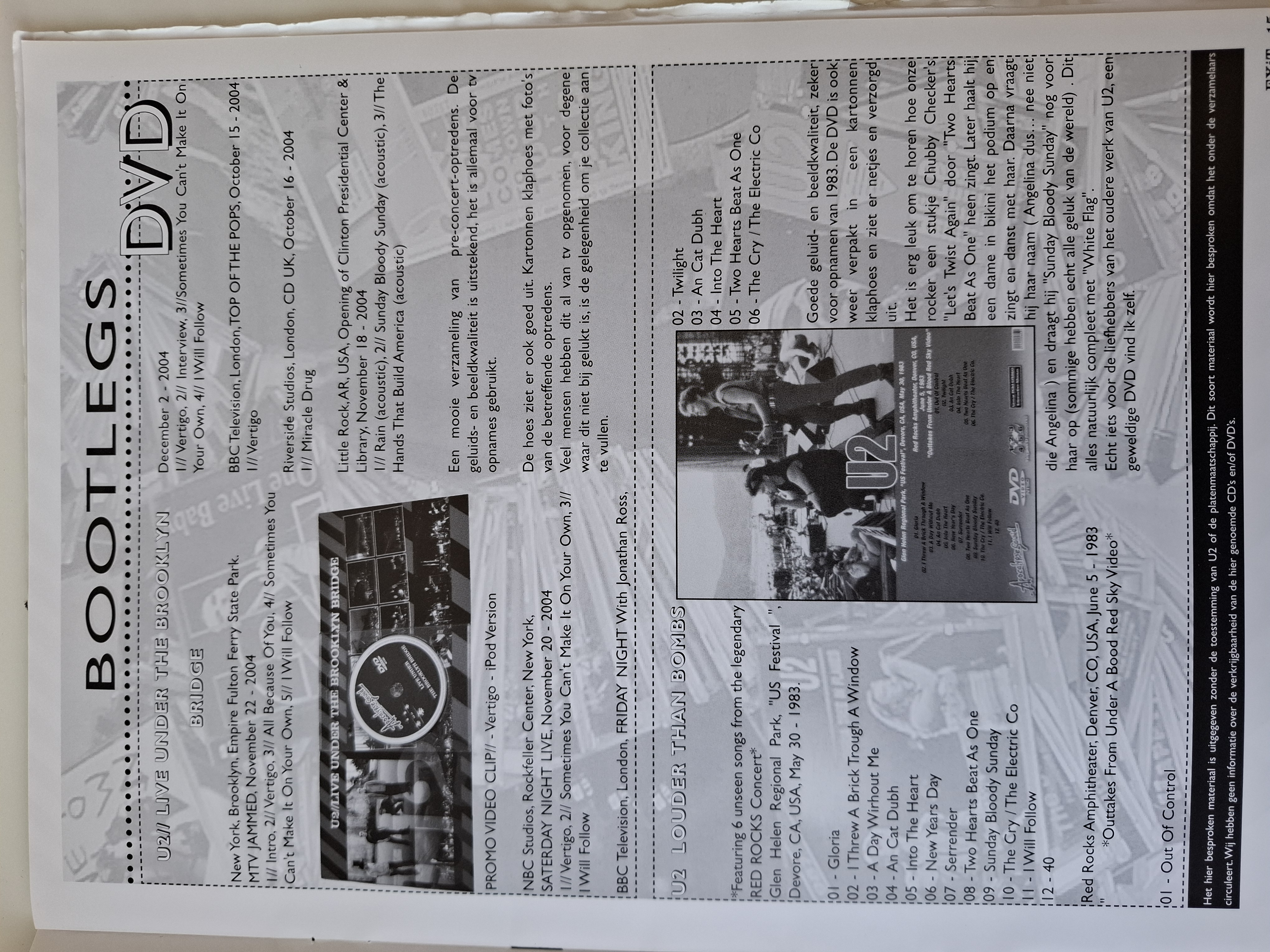 EXIT Tijdschrift fanclub U2