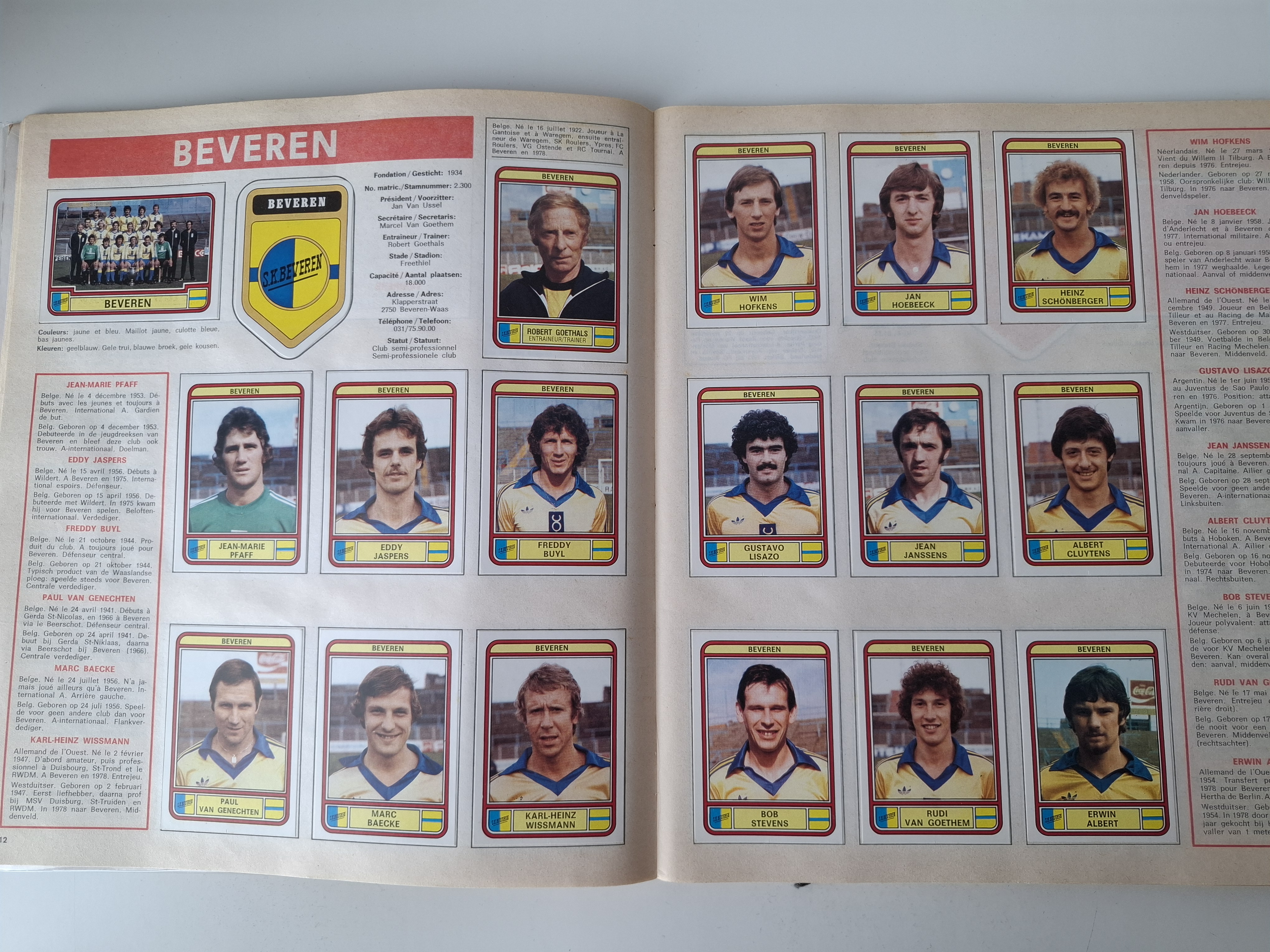Football 79 Belgie Panini stickeralbum