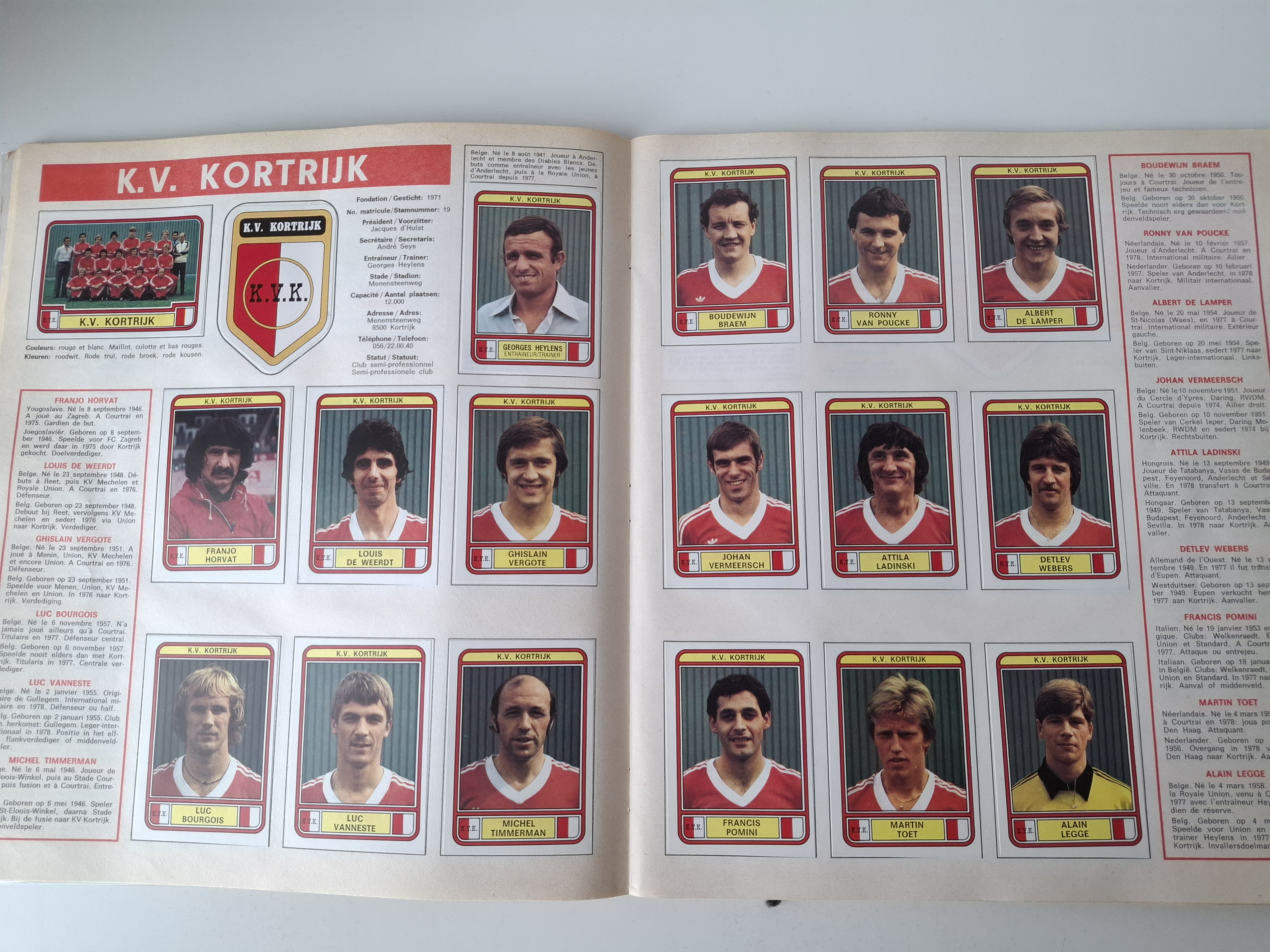 Football 79 Belgie Panini stickeralbum