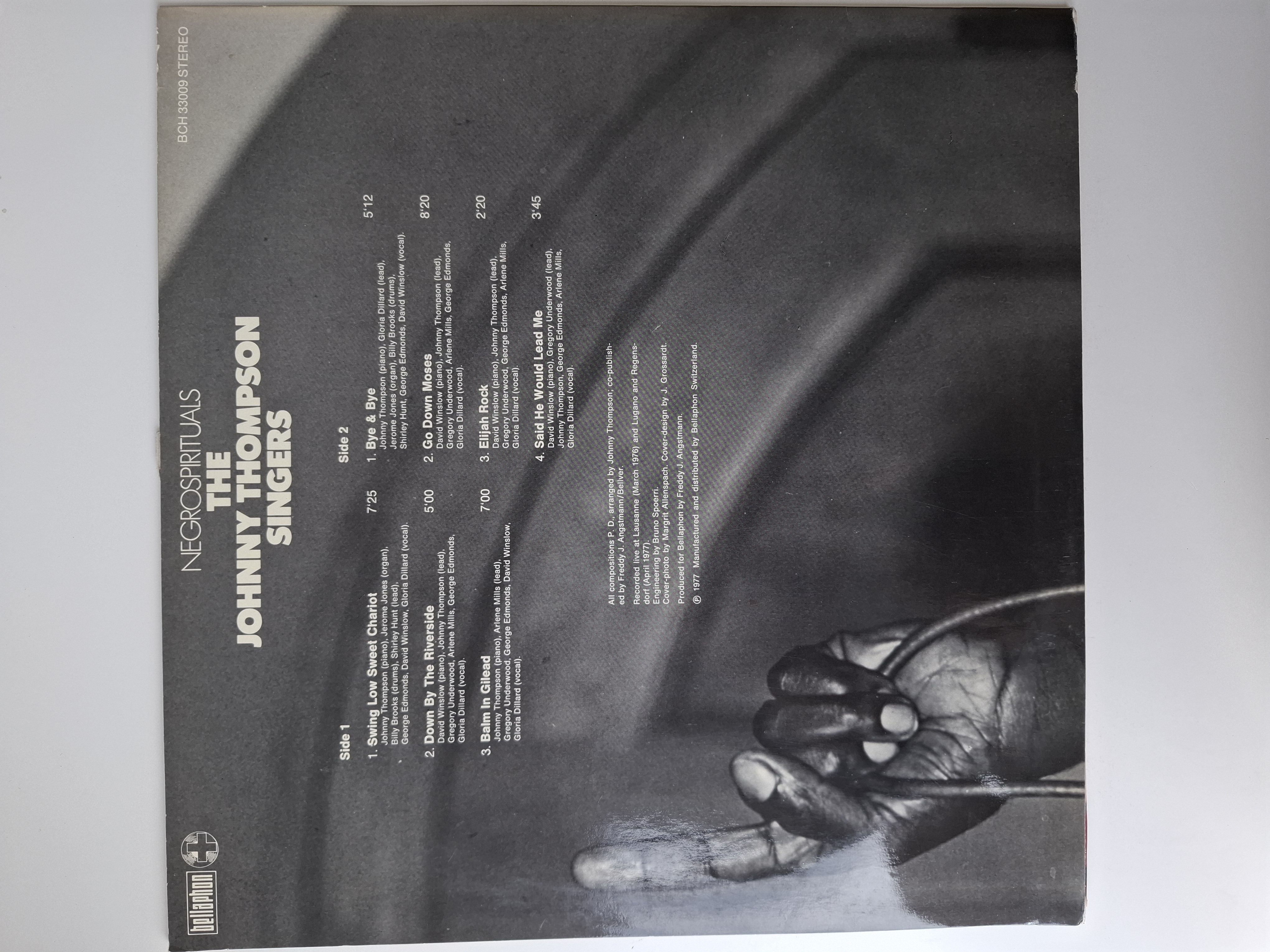 The Johnny Thompson Singers - Negrospirituals