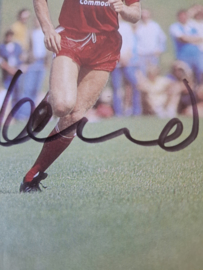 Ansichtkaart Dieter Hoeness met handtekening