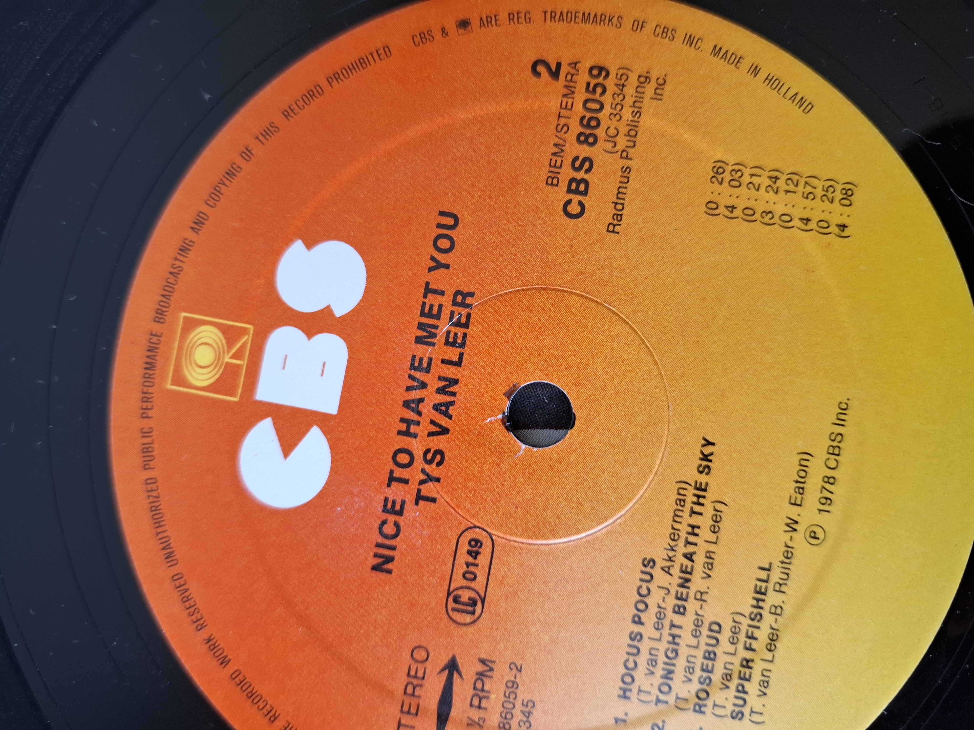 Tys van Leer - Nice to have met you