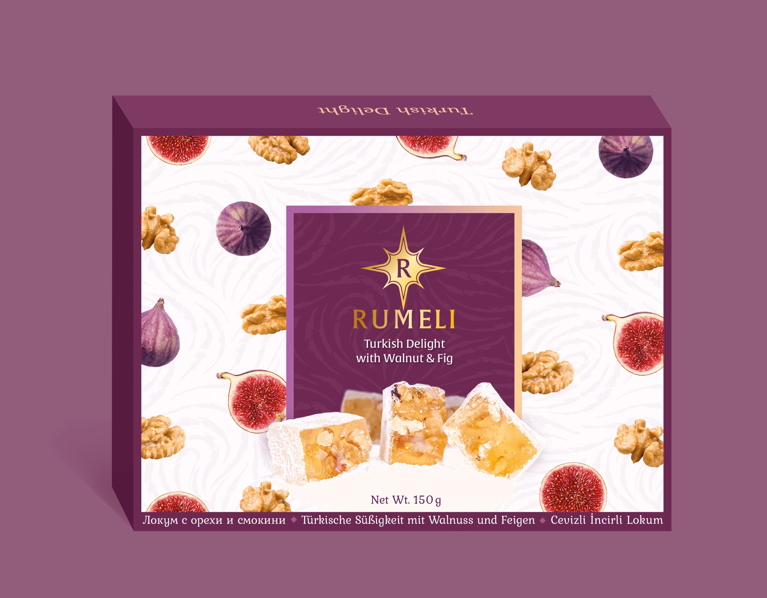 Rahat Lokum with walnuts and figs 150 g