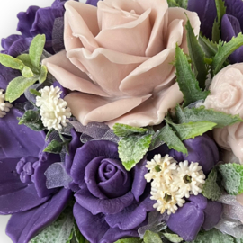 Beige en paars - kleurcode: 062