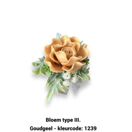 Zeepbloem in kleine houten pot (2)
