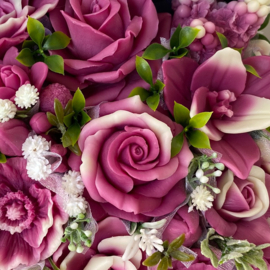 Pastel magenta-pastel geel (donker) - kleurcode: 76
